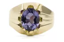 Ring Vintage Schmuck Alexandrit 14 Karat Gelbgold vrc016y